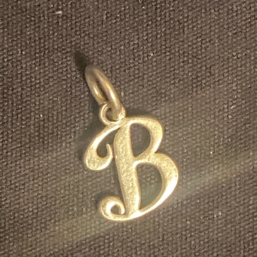 James Avery silver Initial 'B' Pendant
